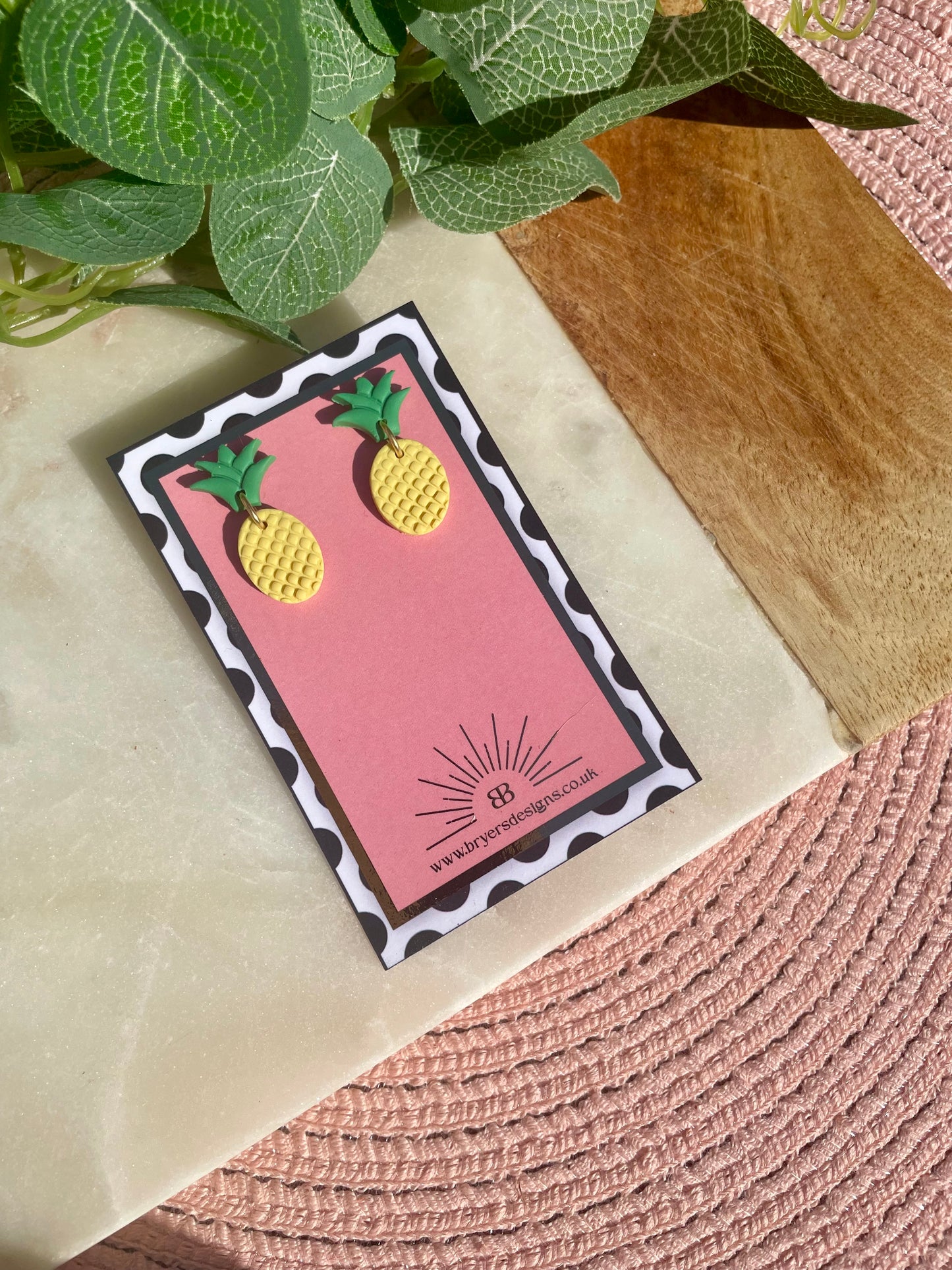 Fruity Statement Pineapple Earrings