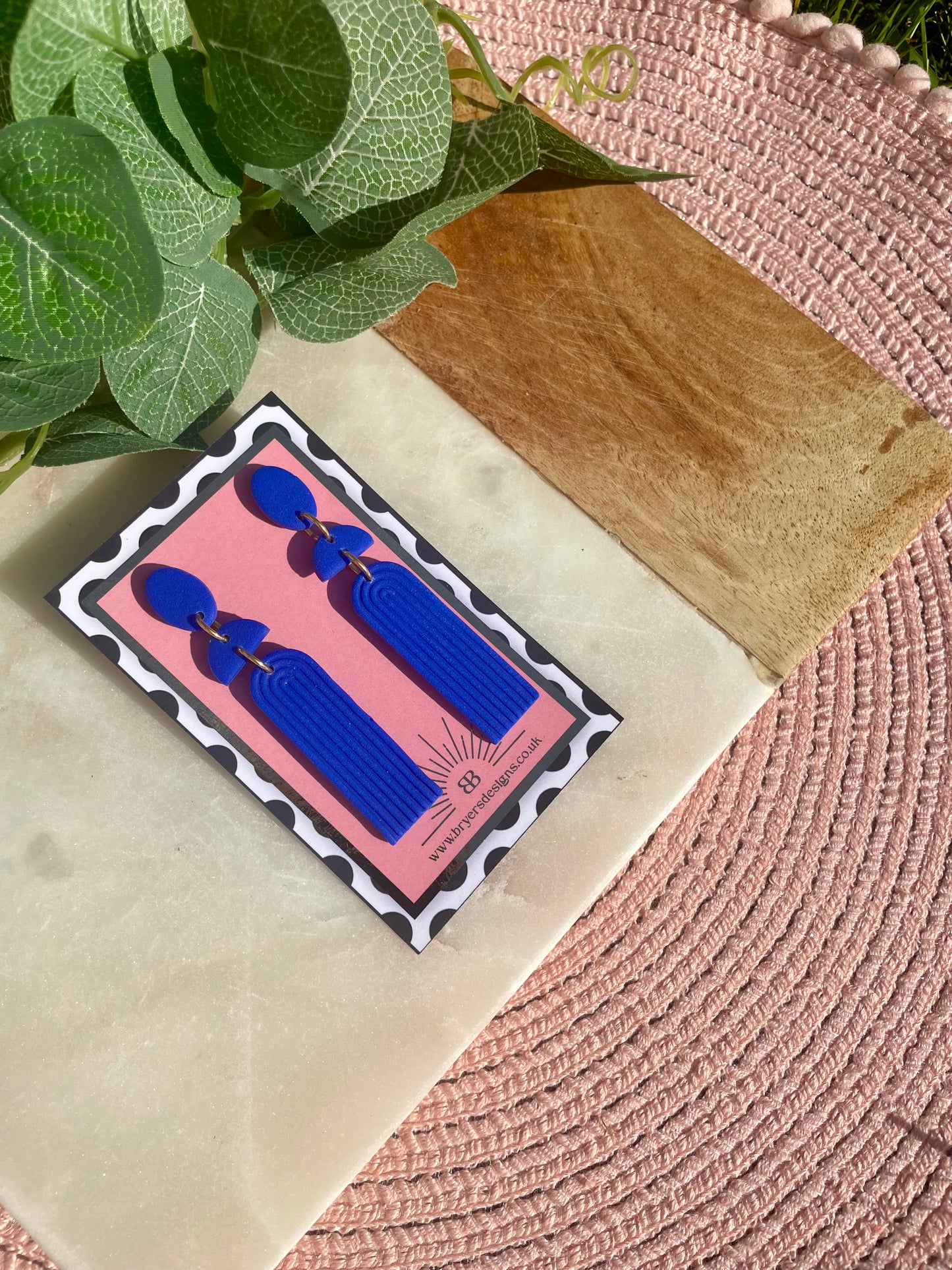 Bold Art Deco Arch Dangle Statement Earrings