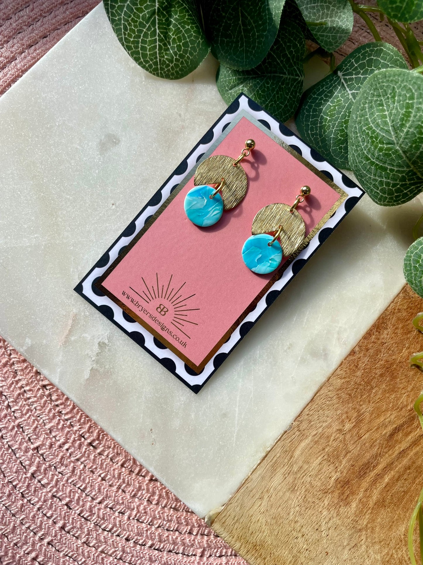 Ocean Vibes Gold Cut Out Earrings