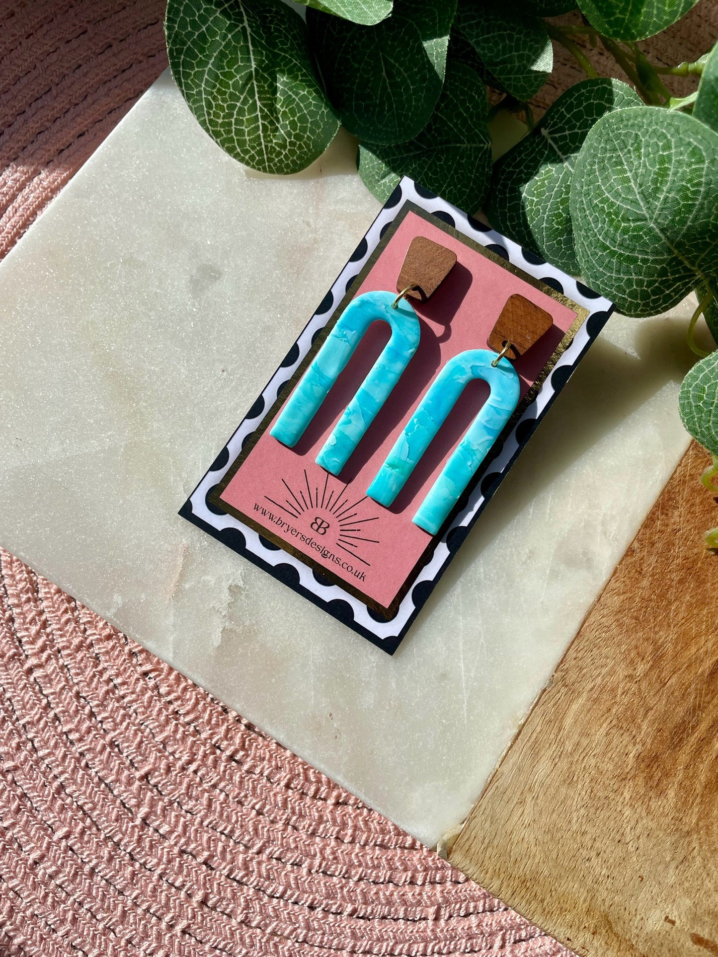 Ocean Vibes Statement Arch Earrings