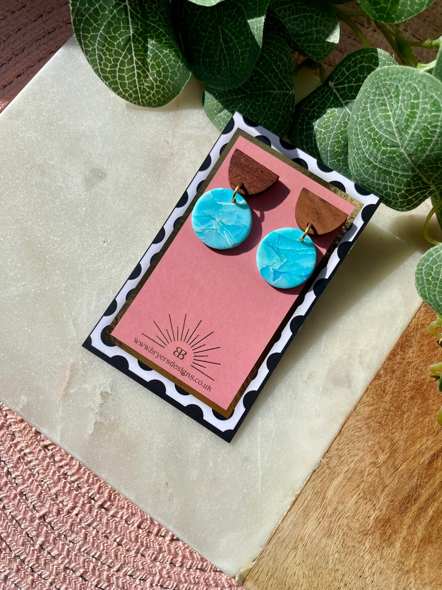 Ocean Vibes Wooden Earrings