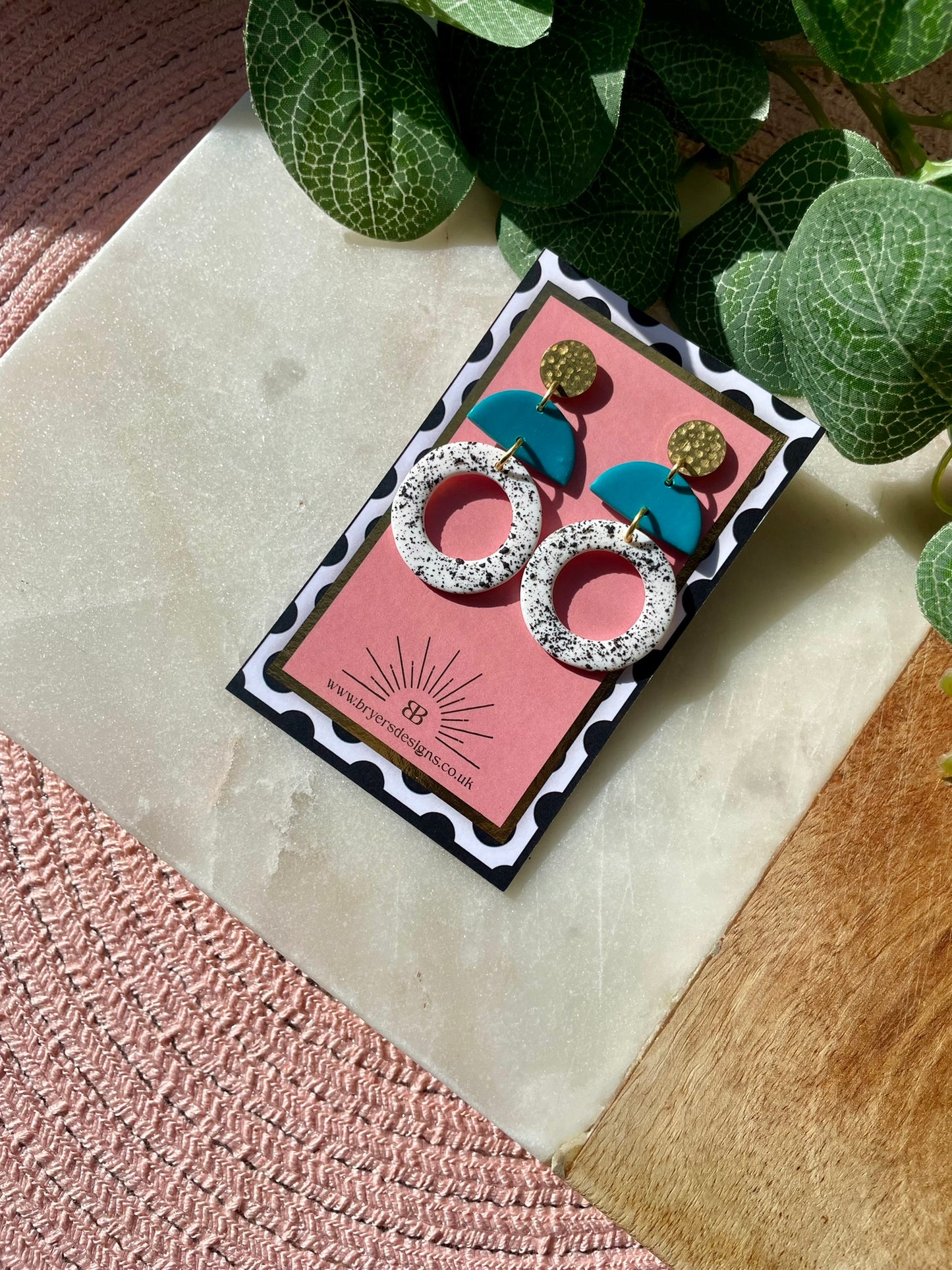 Classic Gold Speckled Hoop Earrings