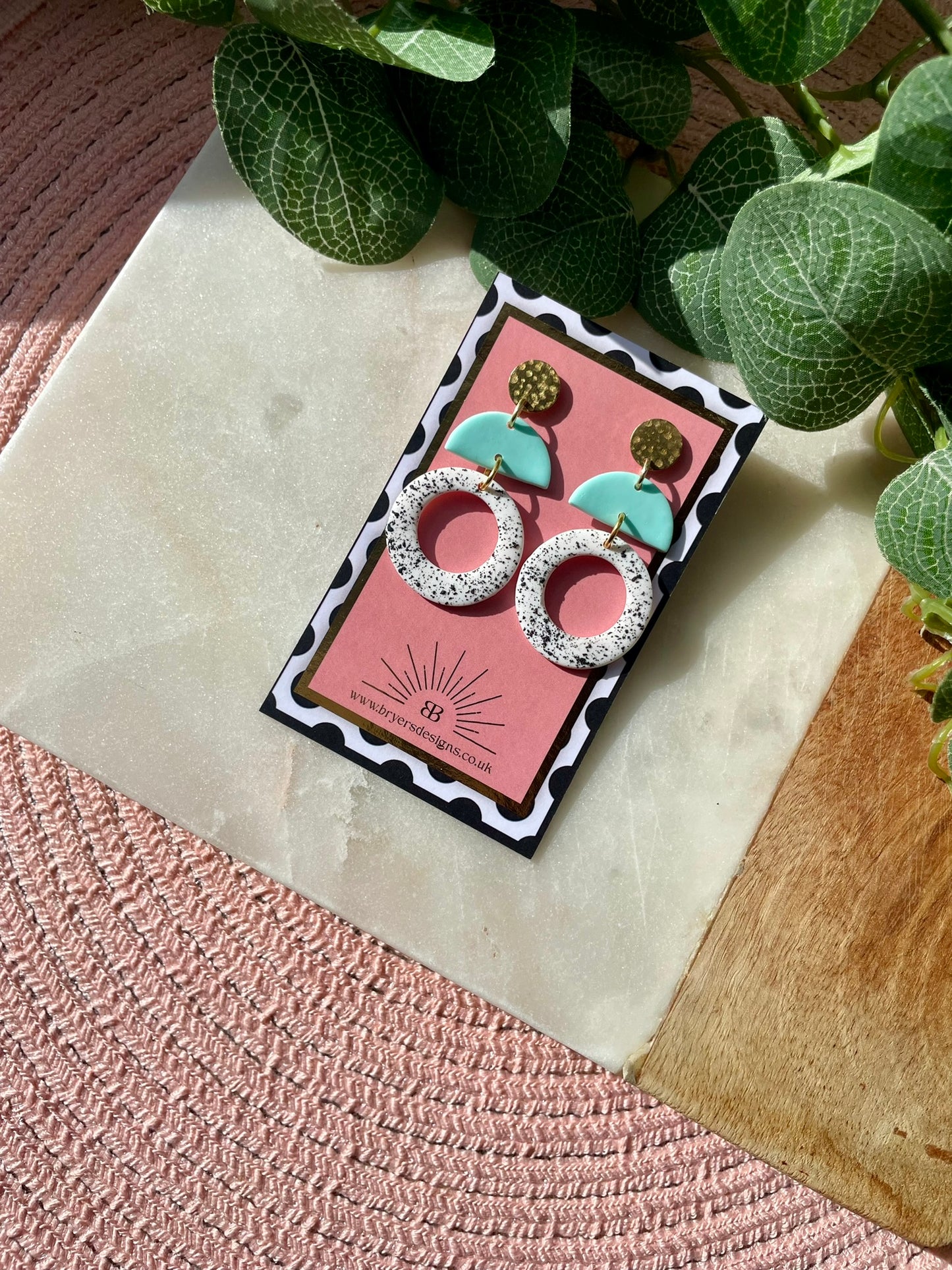 Classic Gold Speckled Hoop Earrings