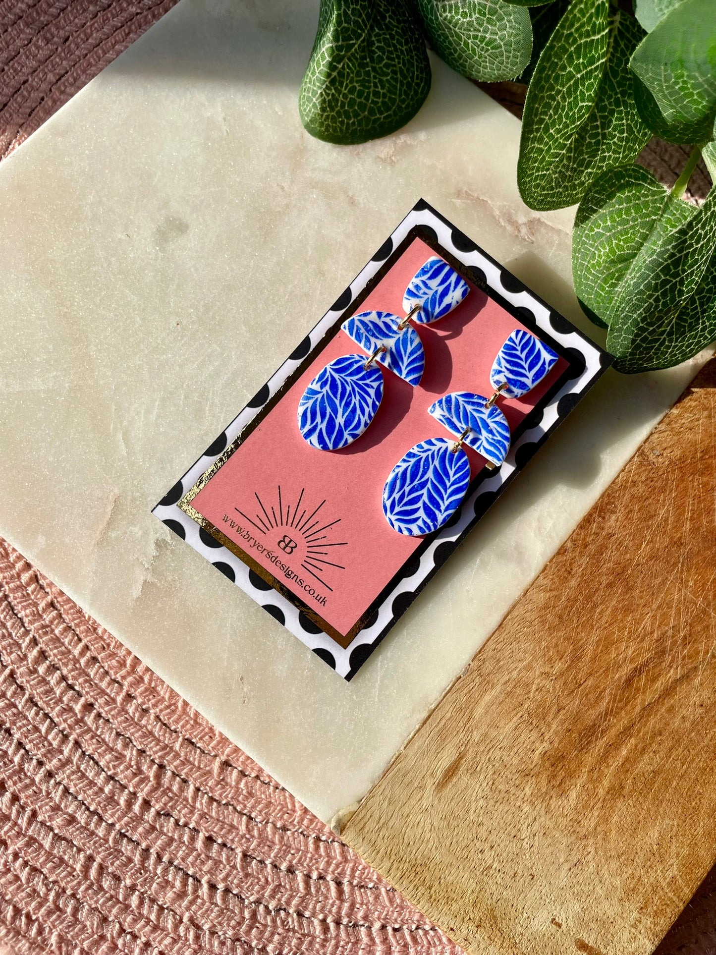 Greek Goddess Trio Dangle Statement Earrings