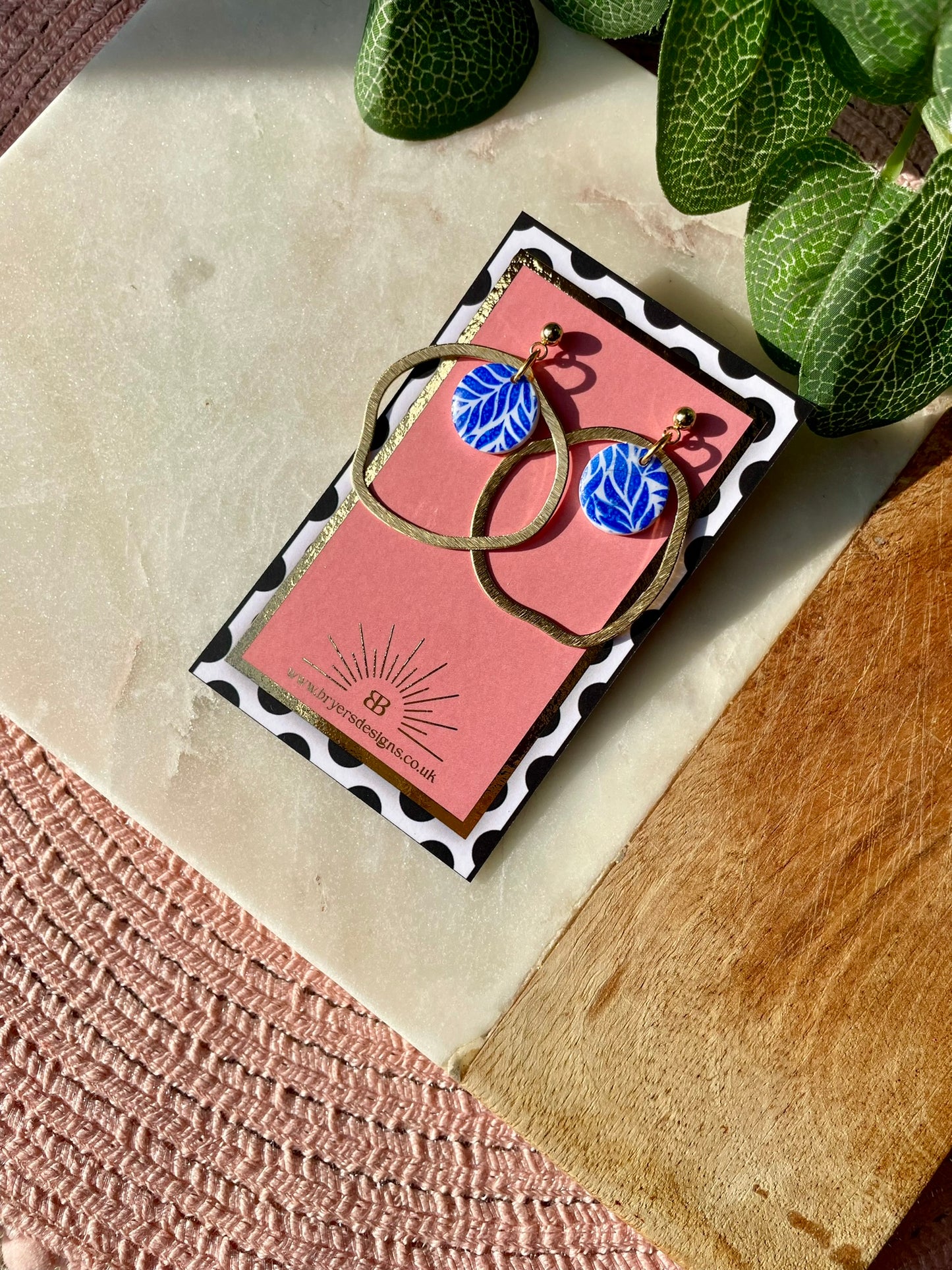 Greek Goddess Gold Hoop Statement Earrings