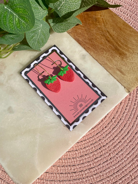 Fruity Statement Strawberry Earrings