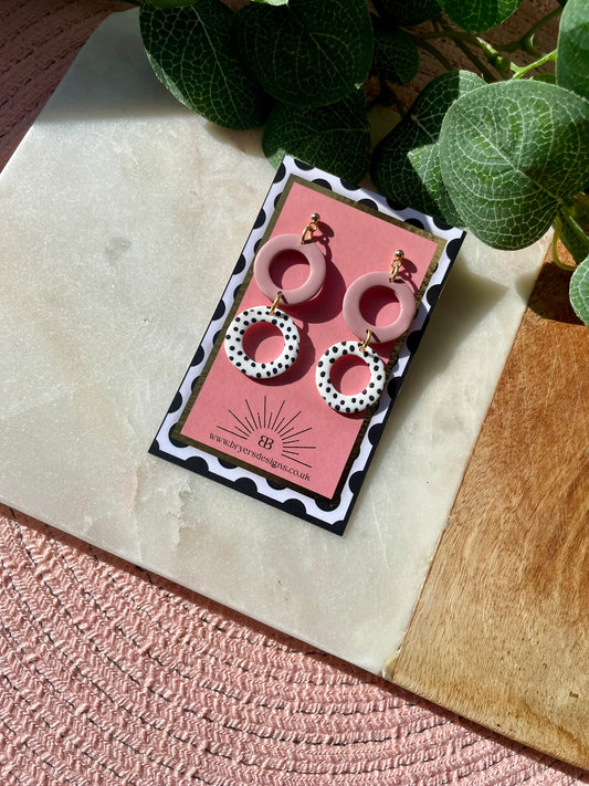 Polka Dot Polo Earrings